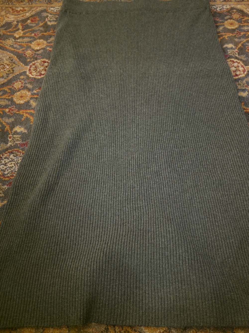 4/$25 Deal! Olive Ribbed Knit Skirt